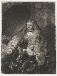 La grande mariée juive - Rembrandt van Rijn