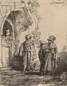 Trois figures orientales Jacob et Laban, 1641 - Rembrandt van Rijn