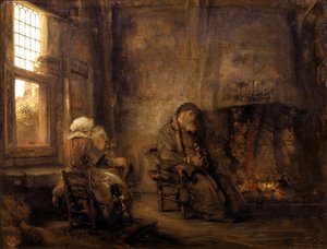 Tobie et Anna attendant le retour de leur fils, 1659
