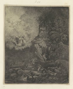 Annonciation aux bergers - Rembrandt van Rijn