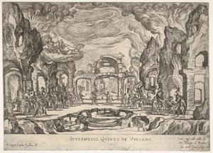 Cinquième Intermède : Vulcain Intermedio quinto di Volcano, de la série Sept Intermèdes..., 1608