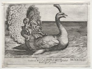 Combat naval représenté sur le fleuve Arno à Florence, pour le mariage de Cosimo di Medici, 1608