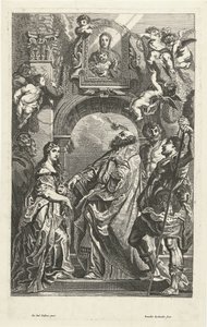 Saints sous une image de Santa Maria in Vallicella - Remoldus Eynhoudts