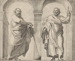 Saints Pierre et Paul dans un vestibule - Remoldus Eynhoudts