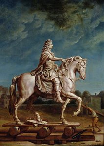Transport de la statue équestre de Louis XIV depuis l