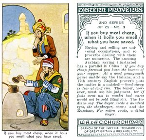 Si vous achetez de la viande bon marché, quand elle bout, vous sentez ce que vous avez économisé, 1932 - René Bull