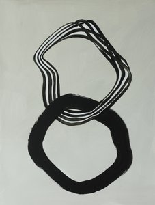 Bagues abstraites entrelacées - Renate Holzner