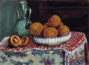 Nature morte au pichet. Peinture par René Seyssaud (1867-1952) 1909 Mention obligatoire : Collection fondation regards de Provence, Marseille