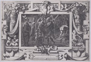 Médée laissant Colchis avec Jason, 1563 - Rene Boyvin