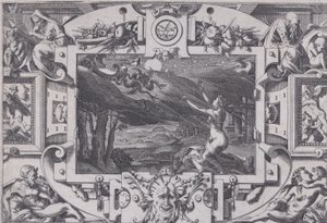 Médée et son char tiré par des dragons, 1563 - Rene Boyvin