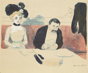 Couple dans un restaurant