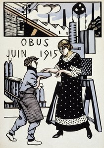 Juin 1915 - dans « Calendrier de la guerre », dessin par Hermann-Paul, éd. 1916