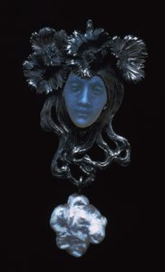 Pendentif visage féminin, vers 1898-1900 - Rene Jules Lalique