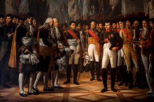 Napoléon recevant les députés du Sénat au Palais Royal à Berlin