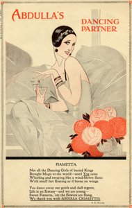 Cigarettes Abdulla, années 1920 - Rene Vincent
