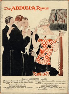 Cigarettes Abdulla, années 1920 - Rene Vincent