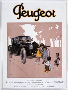 Publicité de Peugeot «La 14 HP Peugeot» dans «Comoedia illustrious» du 20 décembre