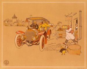 Affiche publicitaire pour les voitures Berliet, 1906