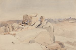 Le Sommet du Mont Sinaï ou Jebel Musa, 1840