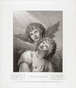 Deux chérubins. Deux anges