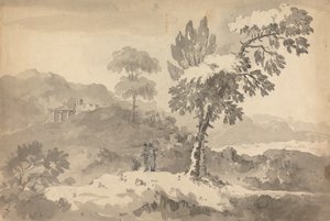 Trois figures dans un paysage - Rev. William Gilpin
