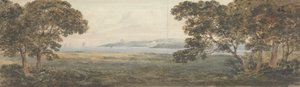 Paysage boisé surplombant un estuaire