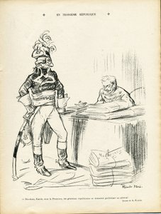 Illustration de Ricardo Flores (1878-1918) dans Le Lire, 29/11/13 - Dans la Troisième République - Ière République - Général Généraux, Baptiste Faurie (1853-1938) - Ricardo Flores