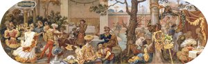Une fête florentine : passe-temps après le déjeuner - Ricciardo Meacci