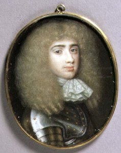 Portrait miniature de Robert Porter, vers 1660 - Richard  Gibson