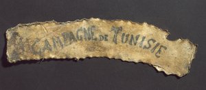 Peau humaine avec inscription tatouée, français