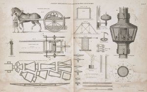Objets utilisés lors de la construction du phare de Bell Rock, vers 1810 - John Pardon