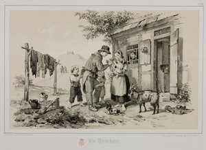 Mineur rentrant chez lui, Allemagne, vers 1851 - John Pardon