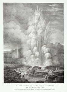 Vue de la source bouillante en Islande appelée le Grand Geyser - John Pardon