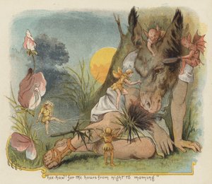 Hi han! pour les heures de la nuit au matin (lithographie en couleur) - Richard Andre