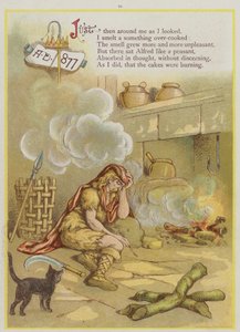 Page de Upstream par Richard Andre, Roi Alfred et les gâteaux