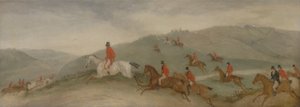 Chasse au renard : Cavaliers de route ou Funkers - Richard Barrett Davis