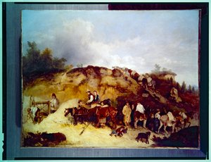 Gravières, une scène de la nature