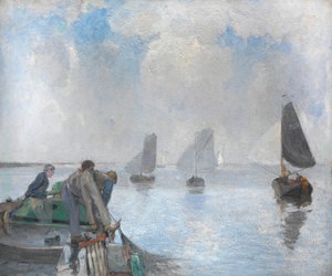 Pêcheurs de crevettes sur l