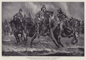 La cavalerie de Dundonald poursuivant les Boers dans le nord du Natal