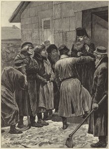 La famine en Russie (gravure) - Richard Caton II (after) Woodville
