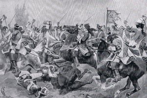 La bataille de Malplaquet, vers 1910