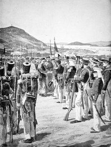 La cession de Hong Kong aux Britanniques en 1841 - Richard Caton Woodville