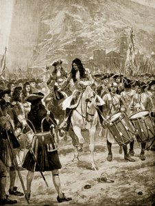 La reddition de Gibraltar aux Anglais, 24 juillet 1704, illustration de 