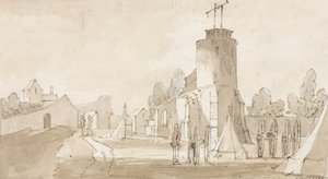 Mont St Jean, le village de la bataille de Waterloo, au sud de Bruxelles, 1815
