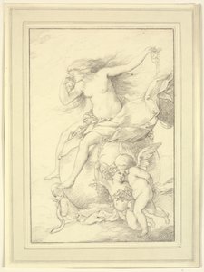 Allégorie de la Fortune sur un globe entouré de putti - Richard Cosway