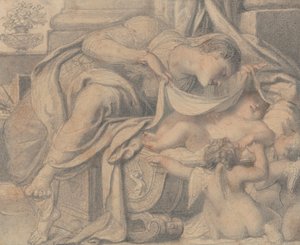Vierge adorant le Christ endormi - Richard Cosway