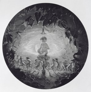 Puck et les fées, gravé par William Home Lizars (1788-1859) - Richard Dadd
