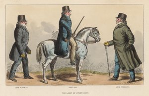 La Lumière des jours passés, avec Lord Alvanley, Lord Hill et Lord Yarmouth - Richard Dighton
