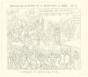 1849, Une perspective de la foire de Greenwich