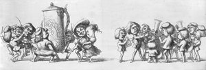 Groupes jouant pour les visiteurs de la Grande Exposition, 1851
